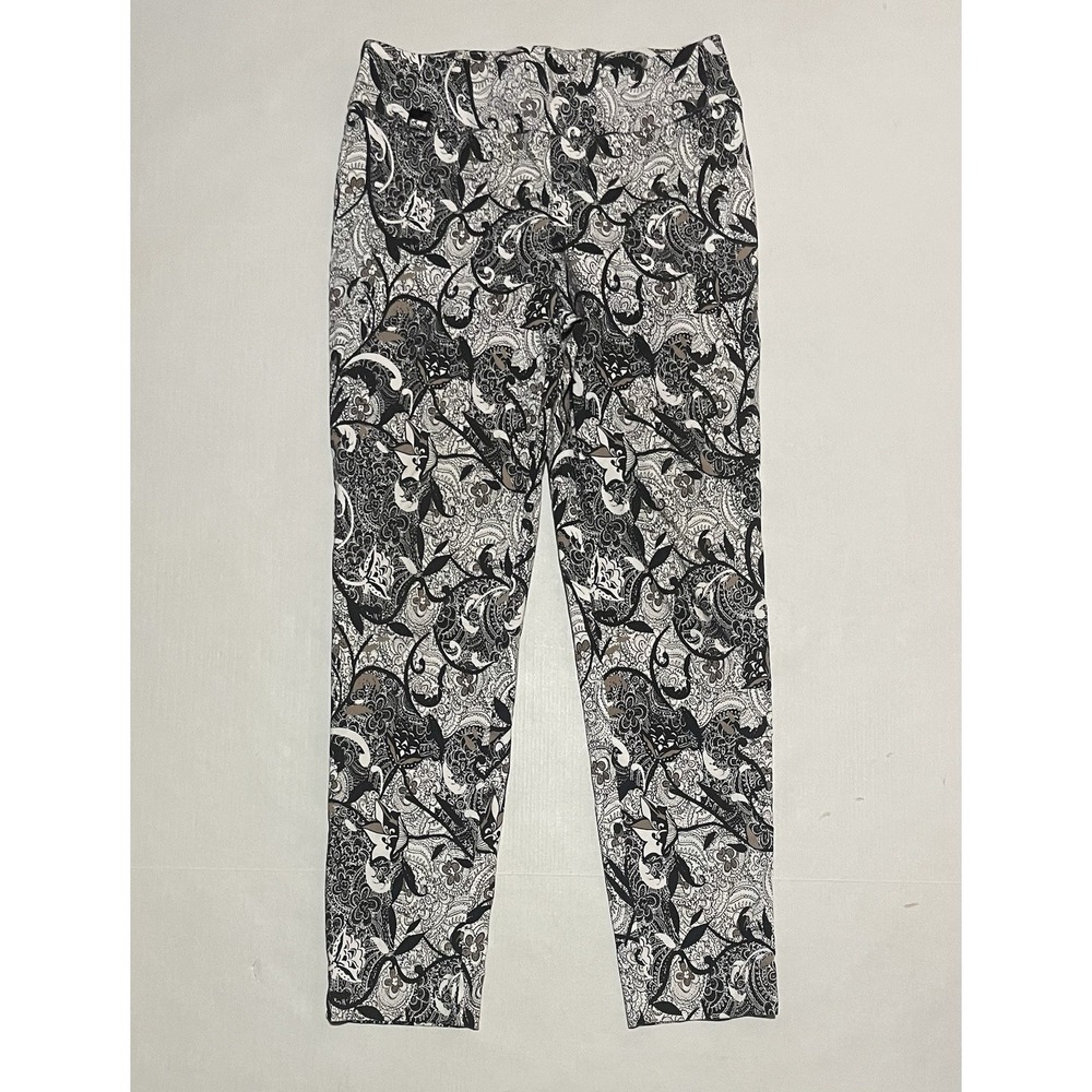 Lisette L Montreal Floral Hook & Eye Stretch Pants Size 6 Paisley 28 X 27‎